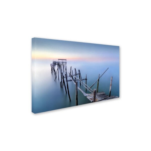 Fran Osuna 'The Old Pier' Canvas Art,12x19